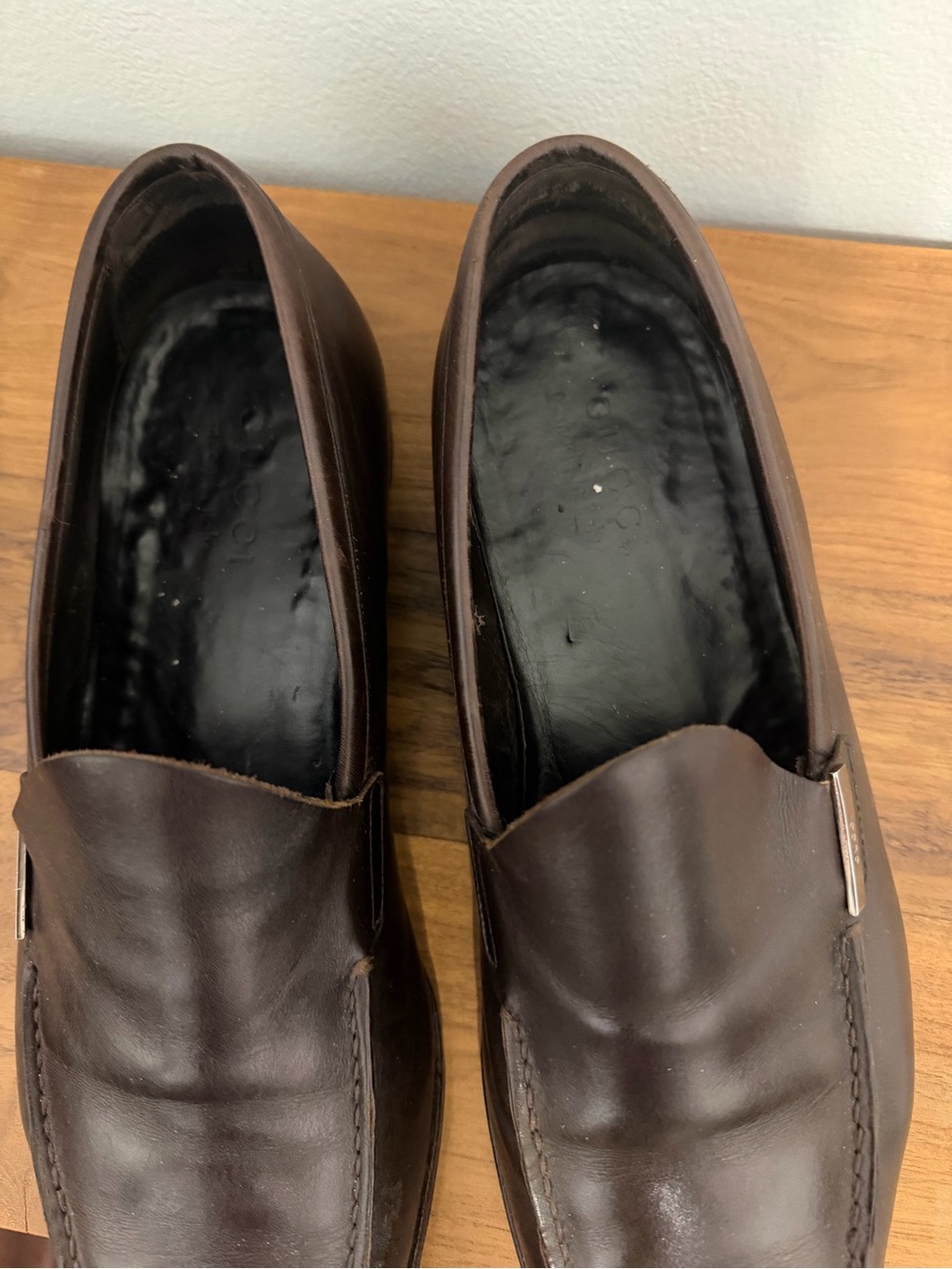Men's Brown Leather Slip-On Loafers - Picture 4 of 6